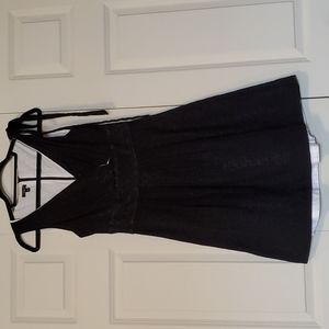 Talbots Black Sleeveless A Line Fit and Flare Dress  Size 6